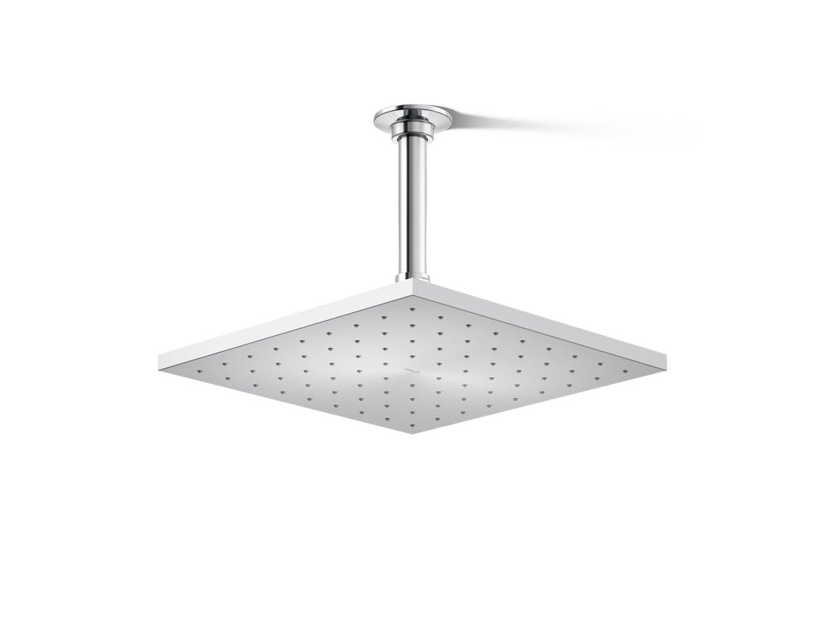 Kohler 13696-CP Contemporary Square 10" single-function rainhead, 2.5 gpm