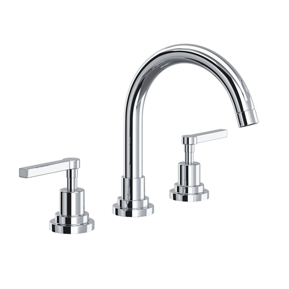 House Of Rohl Lombardia A2228LMAPC-2 Lavatory Faucet 6-11/16" C Deck-Mount 3H WS 1.20 GPM W/2-Lever Chrome