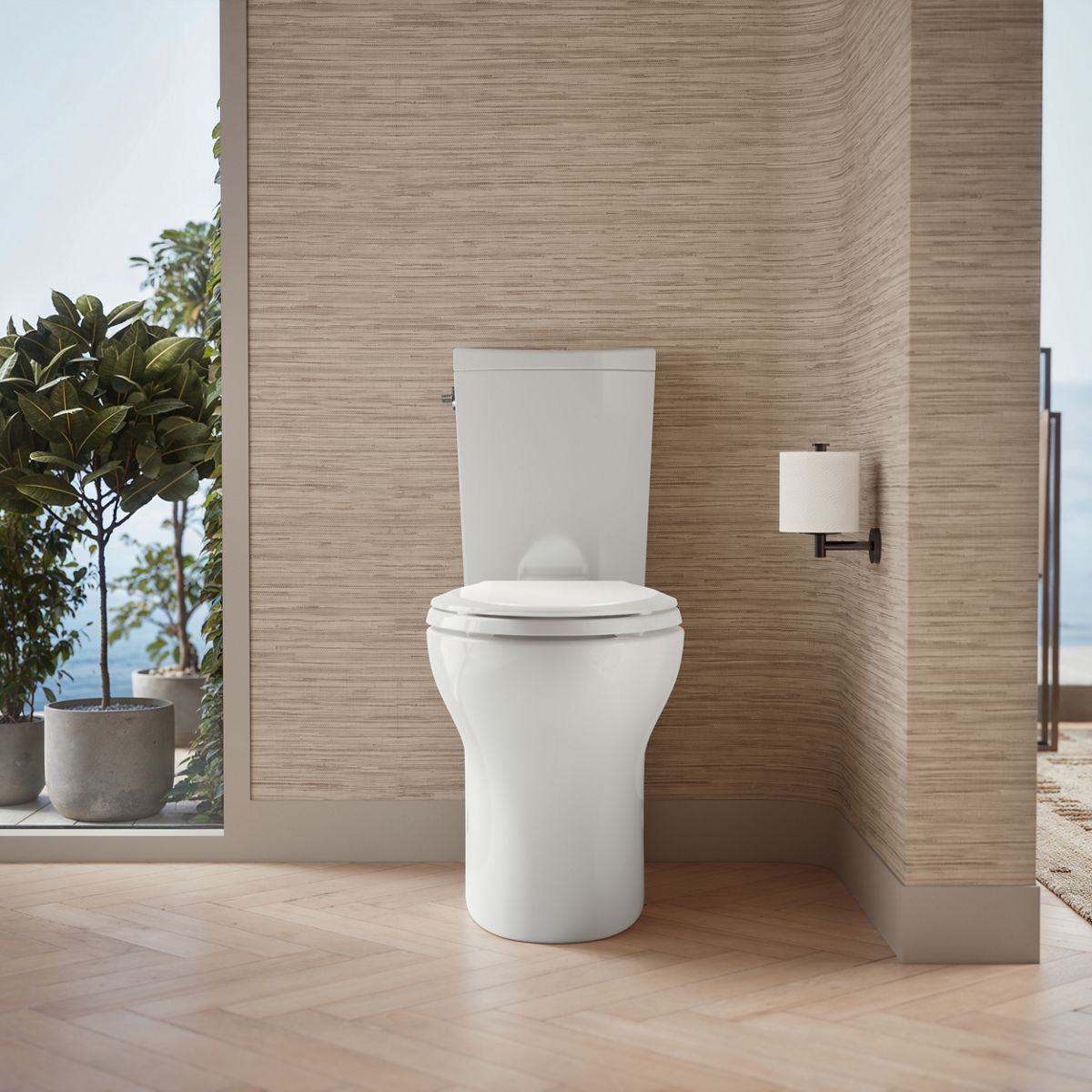 Persuade Curv Toilet tank, dual-flush
