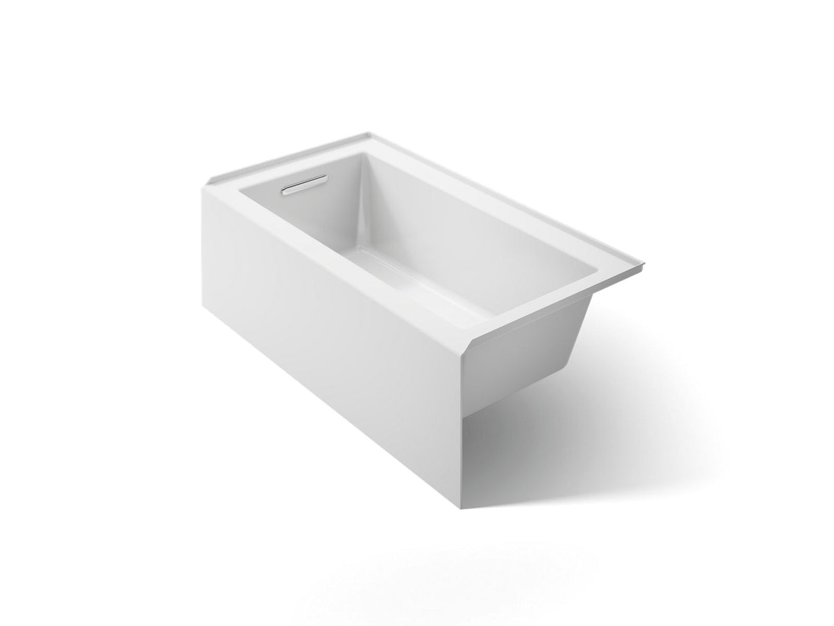 Kohler 20202-LA-0 Underscore 60" x 32" alcove bath with integral apron, integral flange, and left-hand drain