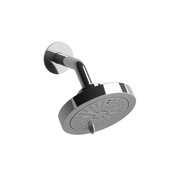 Riobel 366C Showerhead Arm & Flange 6F Swivel 2.00 GPM W/2-Jet Chrome