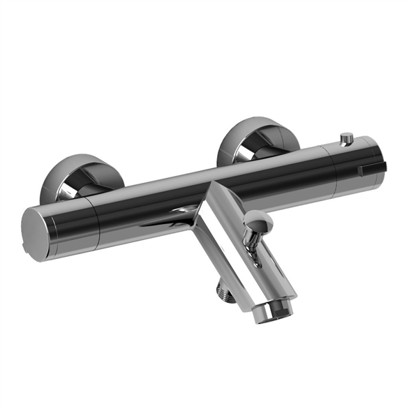 Riobel CS CSTM81C Bar 1/2" Thermostatic External W/Diverter Spout Chrome