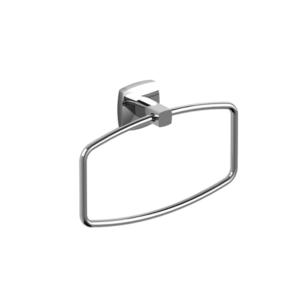 Riobel Venty VY7C Towel Ring 9" Rectangular Chrome