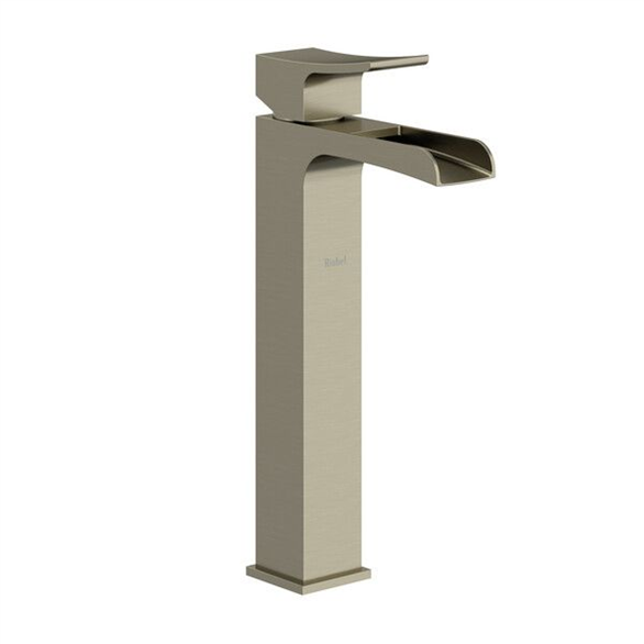 Riobel Zendo ZLOP01BN Lavatory Faucet 4-1/8" Open Spout Deck-Mount 1H 1.20 GPM W/1-Lever L/Drain Nickel