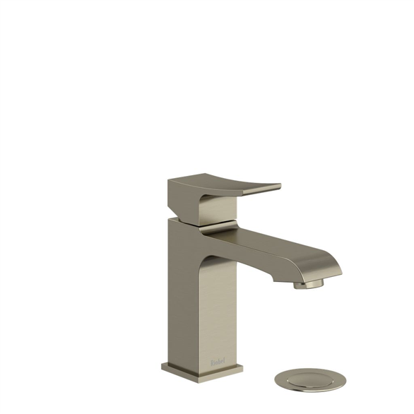 Riobel Zendo ZS01BN Lavatory Faucet 4-1/4" Deck-Mount 1H 1.50 GPM W/1-Lever Push Nickel