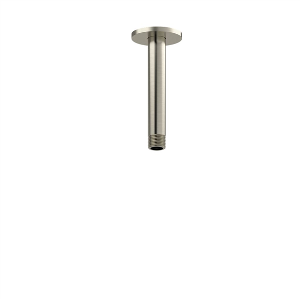 Riobel 508BN Shower Arm 6" 6" Round VERT W/FLG Nickel