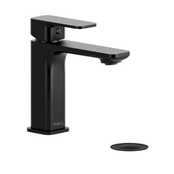 Riobel Equinox EQS01BK Lavatory Faucet 6" Deck-Mount 1H 1.50 GPM W/1-Lever Push Black
