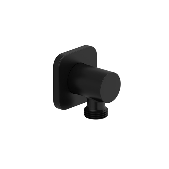 Riobel Salome 772BK Elbow 1-3/4" 1/2" Square Supply Adjustable Depth FNPT-MNPT F/Hand Shower Black