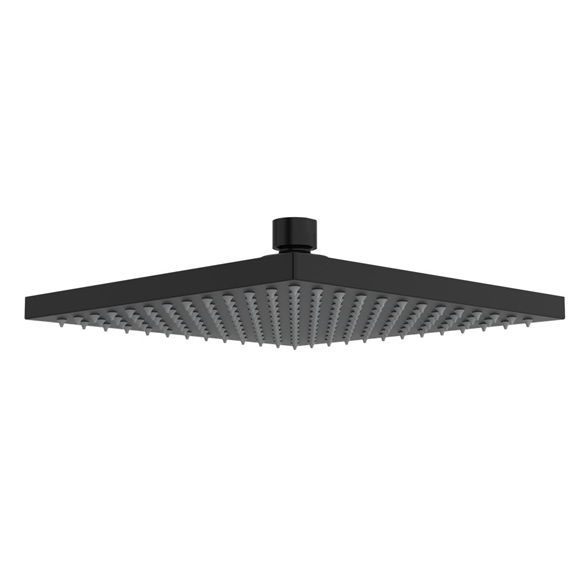 Riobel Salome 488BK Showerhead 8" Square Swivel 2.00 GPM Black