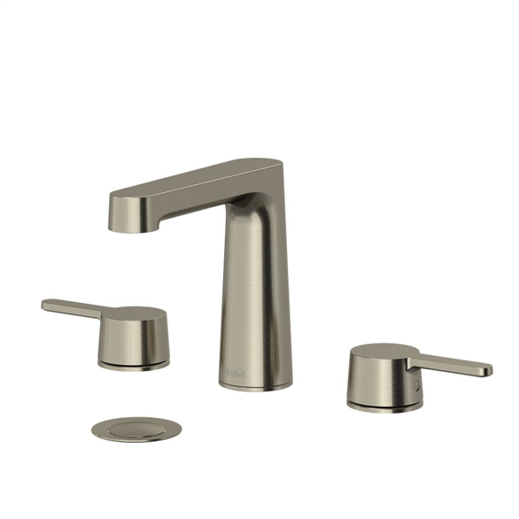 Riobel Nibi NB08BN Lavatory Faucet 5-1/2" Deck-Mount 3H WS 1.20 GPM W/2-Lever Push Nickel