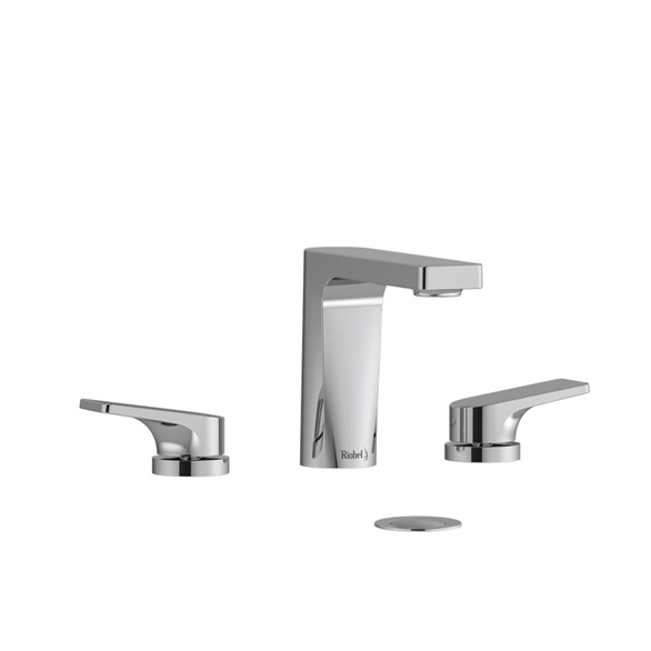 Riobel Ode OD08C Lavatory Faucet 5-1/2" Deck-Mount 3H WS 1.20 GPM W/2-Lever Push Chrome