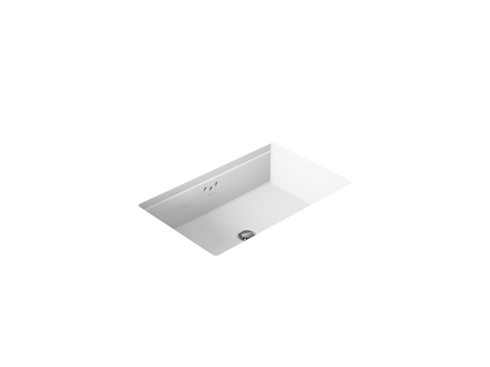 Kohler 2297-0 Kathryn 24" Rectangular Undermount Bathroom Sink, White