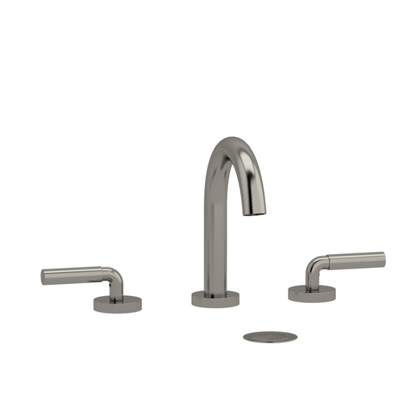 Riobel Riu RU08LBN Lavatory Faucet 7-3/4" C Deck-Mount 3H 8CC WS 1.50 GPM W/2-Lever Push Nickel
