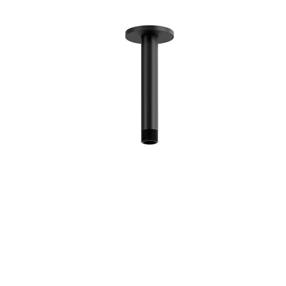 Riobel 508BK Shower Arm 6" 6" Round VERT W/FLG Black