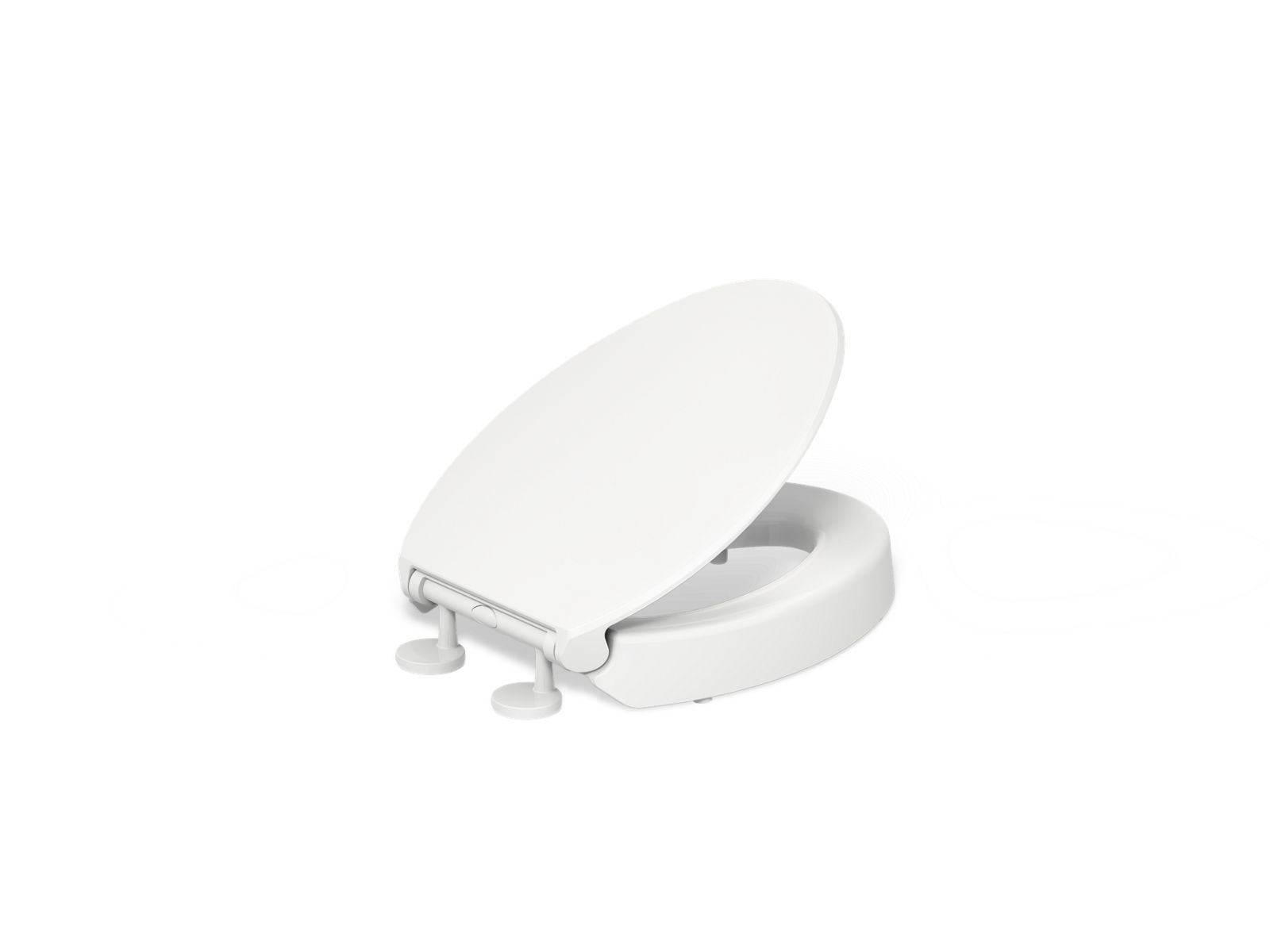 Kohler 25875-0 Hyten Elevated Quiet-Close elongated toilet seat