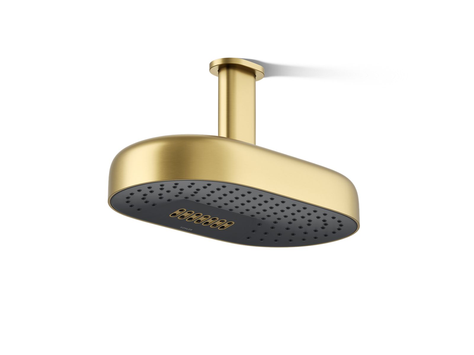 Kohler 26295-2MB Statement Oblong 14" two-function rainhead, 2.5 gpm