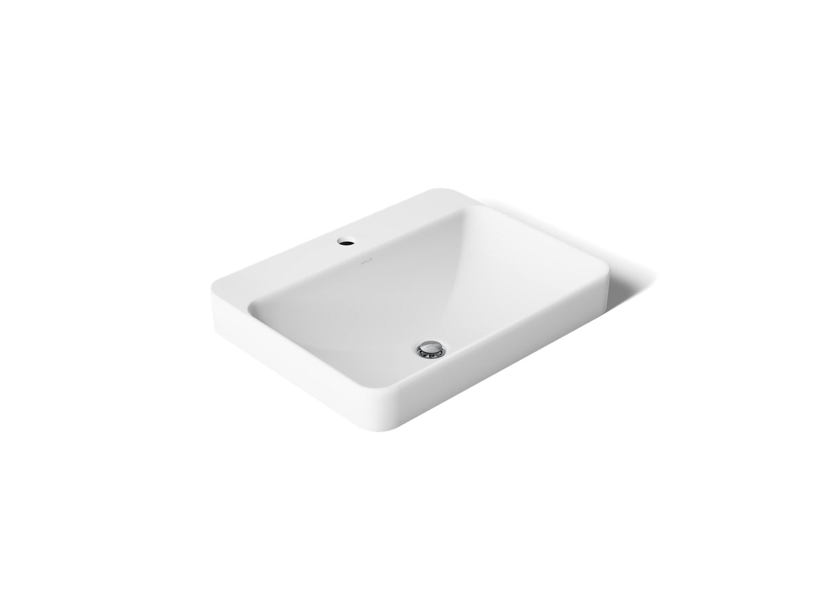 Kohler 2660-1-0 Vox 23" rectangular vessel bathroom sink