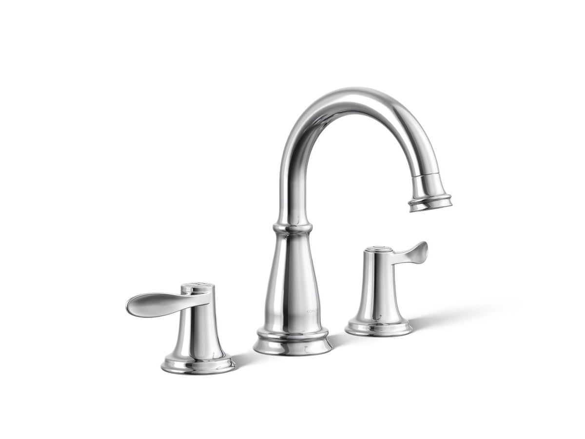 Kohler 27380-4-CP Bellera Widespread bathroom sink faucet, 1.2 gpm