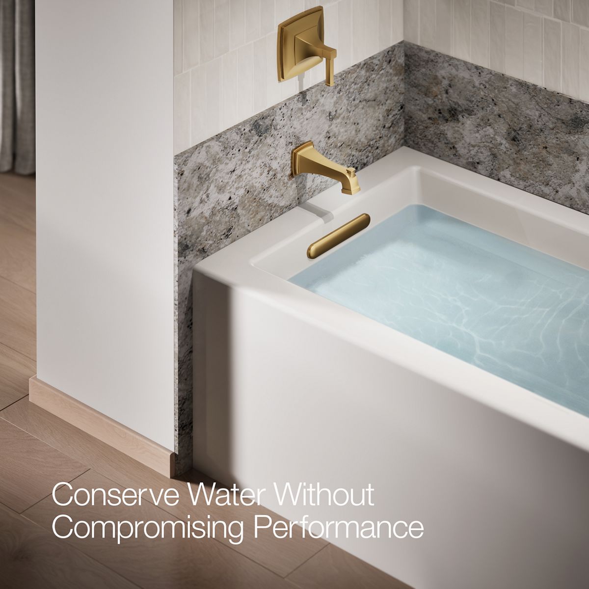 Riff Wall-mount bath spout with diverter