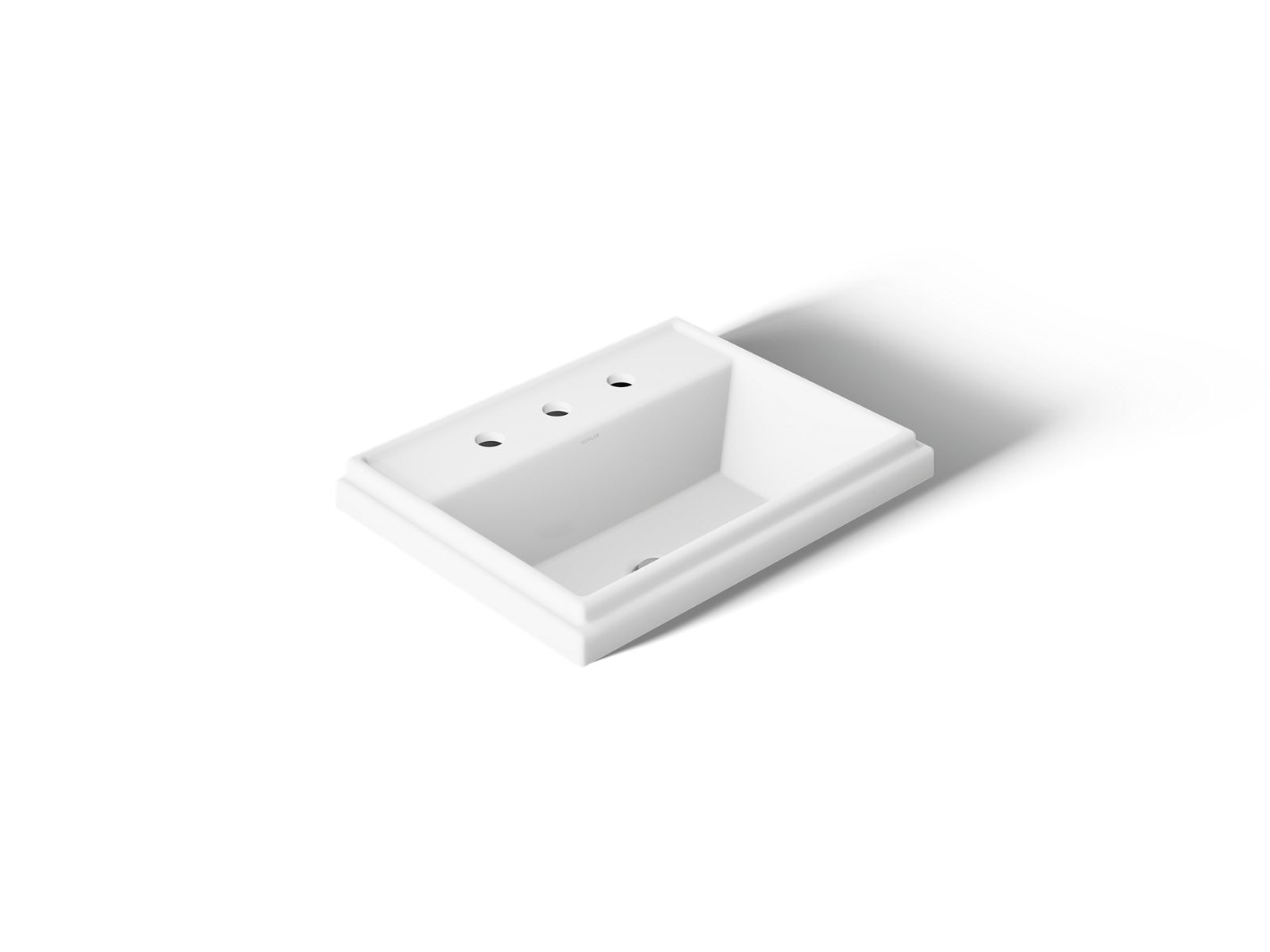 Kohler 2991-8-0 Tresham 21-3/4" rectangular drop-in bathroom sink