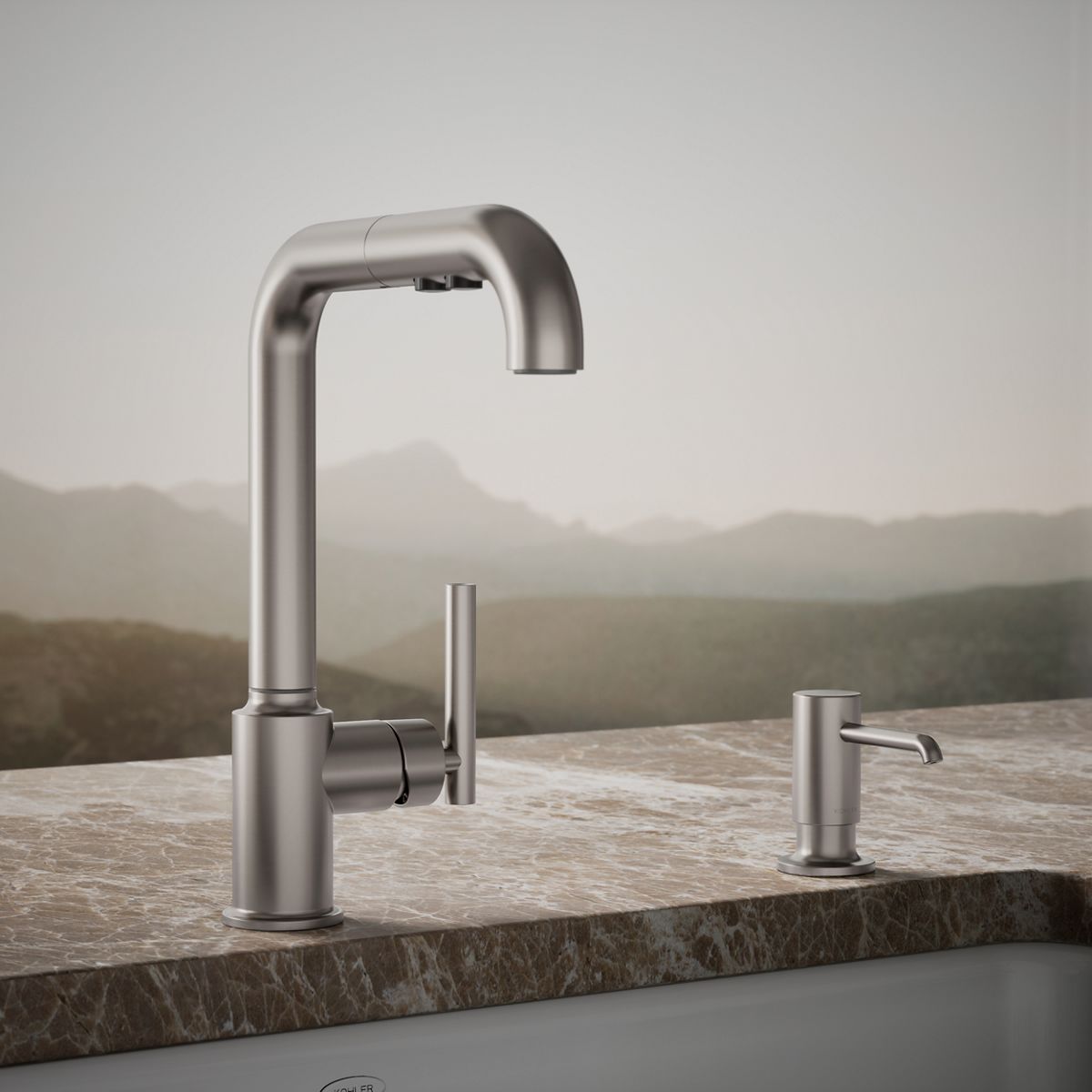 Kohler 35761-VS Purist Soap/lotion dispenser