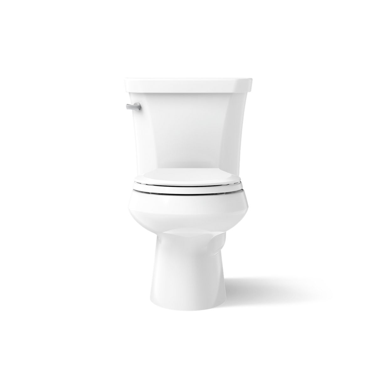 Kohler 3997-U-0 Wellworth Two-piece round-front toilet, 1.28 gpf