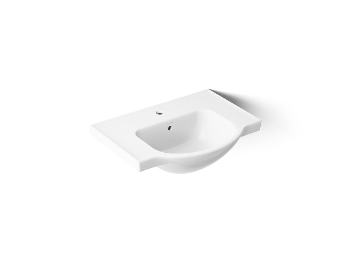 Kohler 5248-1-0 Veer 24" square pedestal bathroom sink