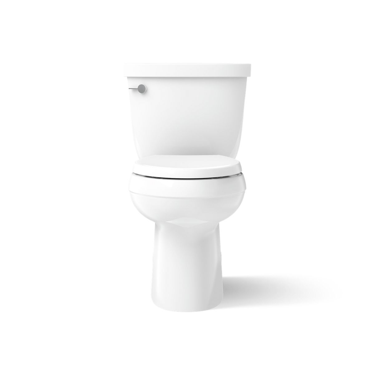 Kohler 5310-0 Cimarron Two-piece elongated toilet with skirted trapway, 1.28 gpf