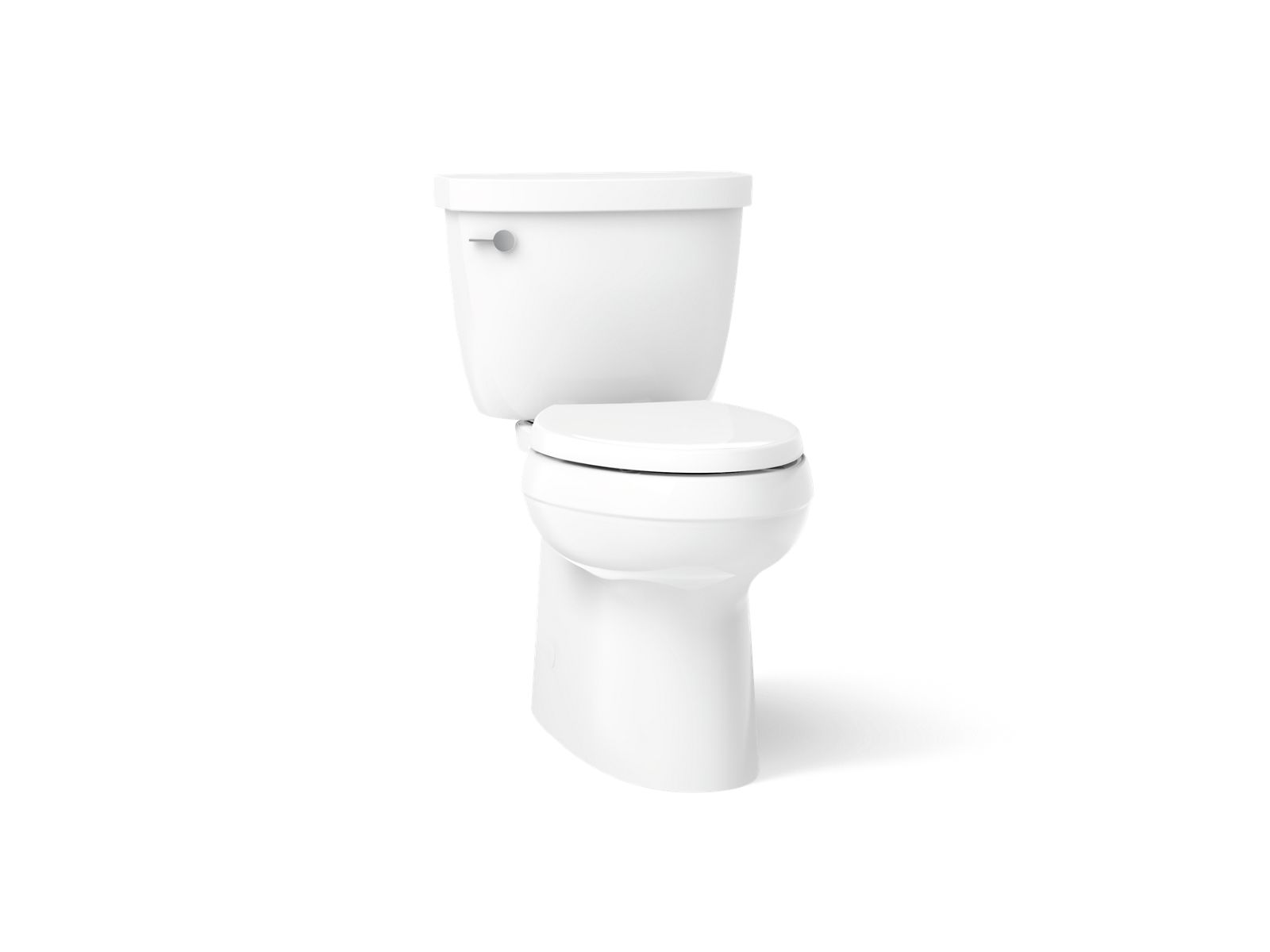Kohler 5310-0 Cimarron Two-piece elongated toilet with skirted trapway, 1.28 gpf