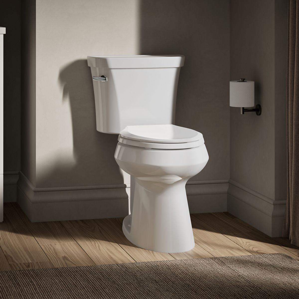 Highline Elongated toilet bowl with concealed trapway