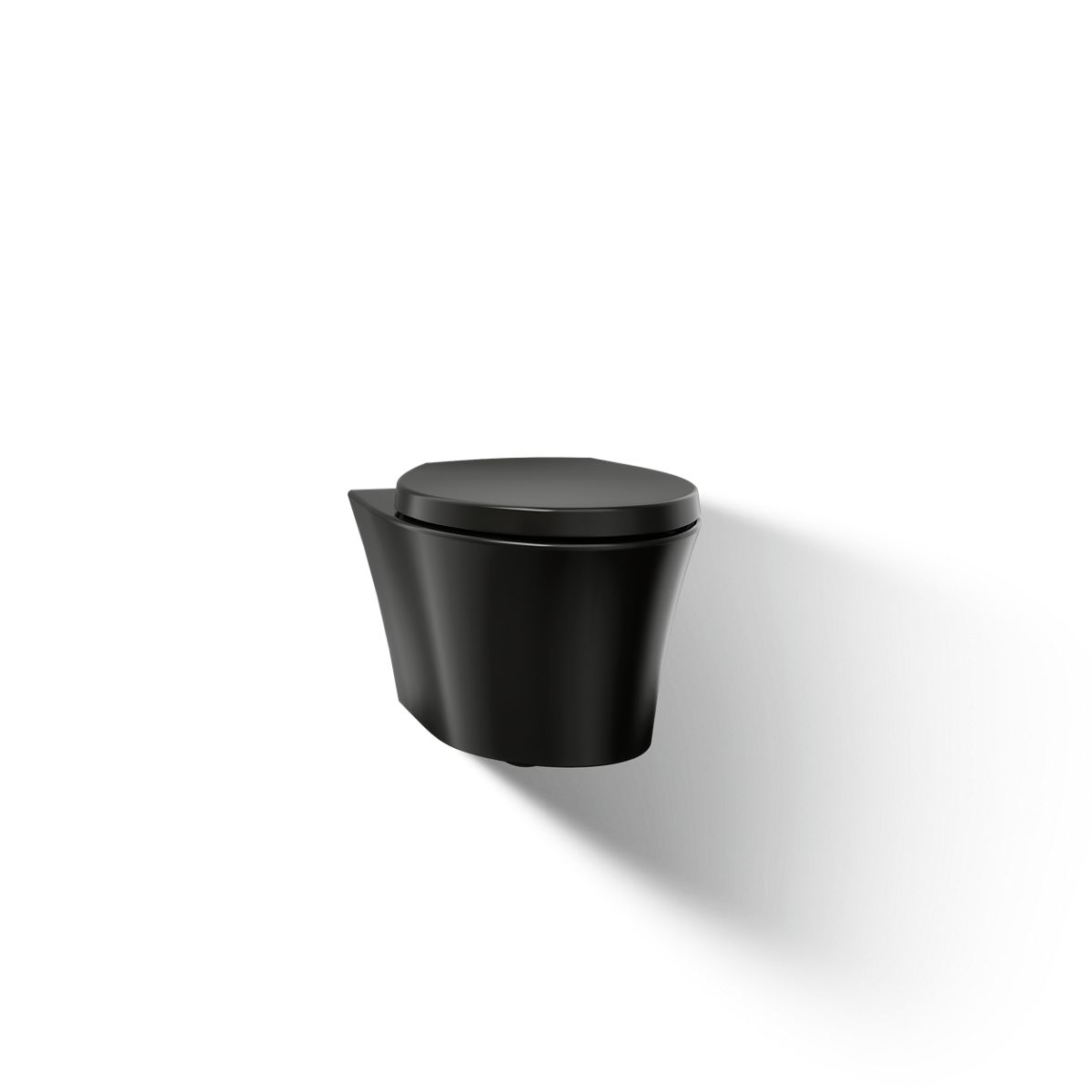 Veil Wall-hung compact elongated toilet, dual-flush