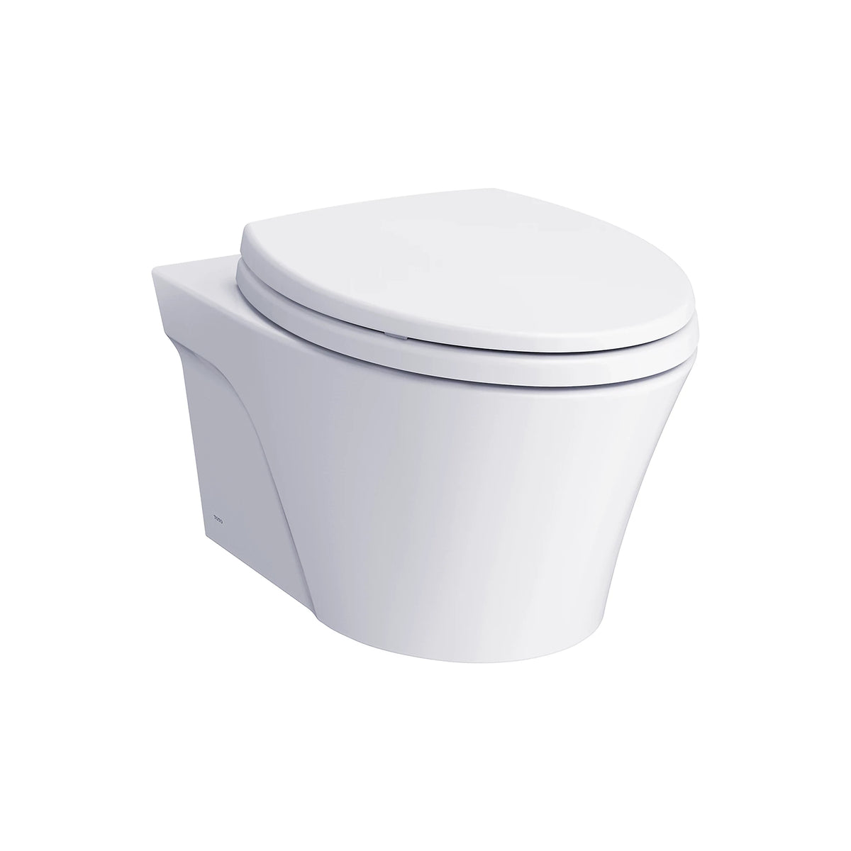 TOTO CWT426CMFG#MS WC suspendu à double chasse avec réservoir intégré et plaque de commande argent mat, 4,8/3,4 L/chasse