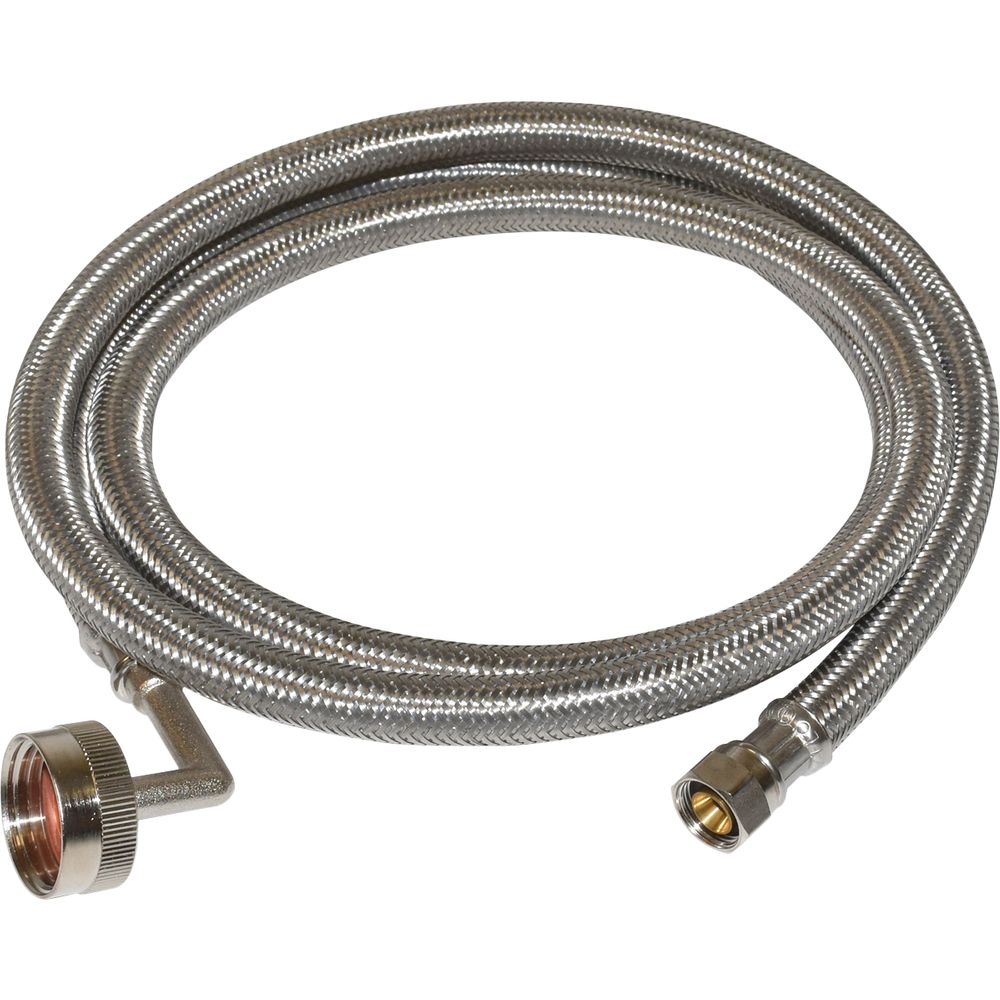 CraftX CX172PDWC - 72" Braided Stainless Steel Dishwasher Connector
