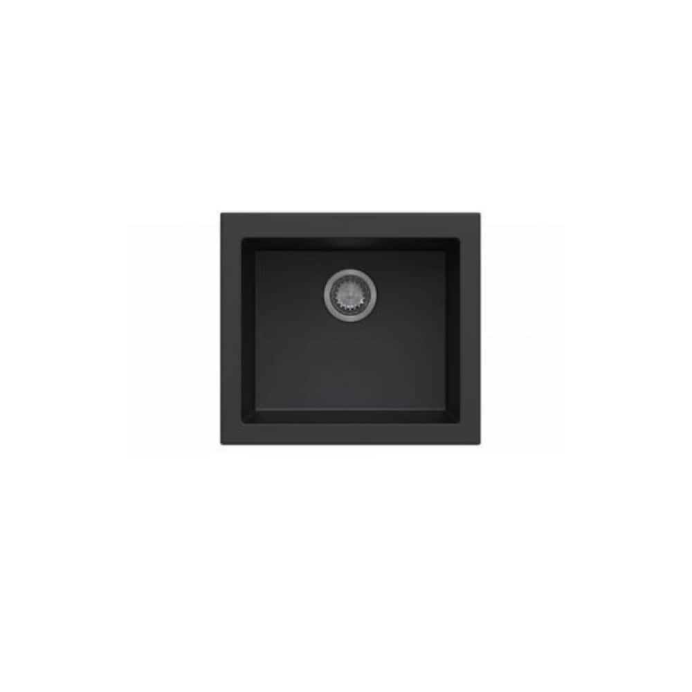 CraftX CrystaLux CXGRS21UM-DBK 21-inch undermount black granite sink