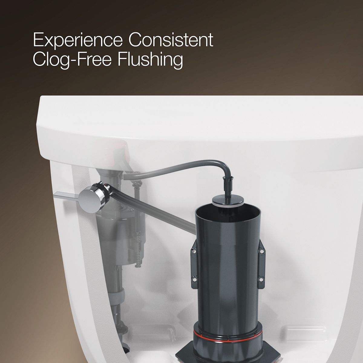 Highline Two-piece elongated toilet with concealed trapway, 1.28 gpf
