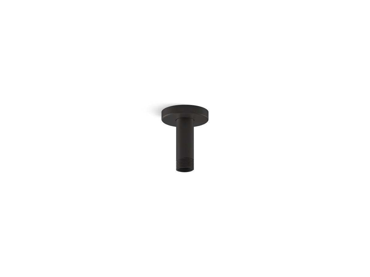 Kohler 26319-BL Statement 3" ceiling-mount single-function rainhead arm and flange