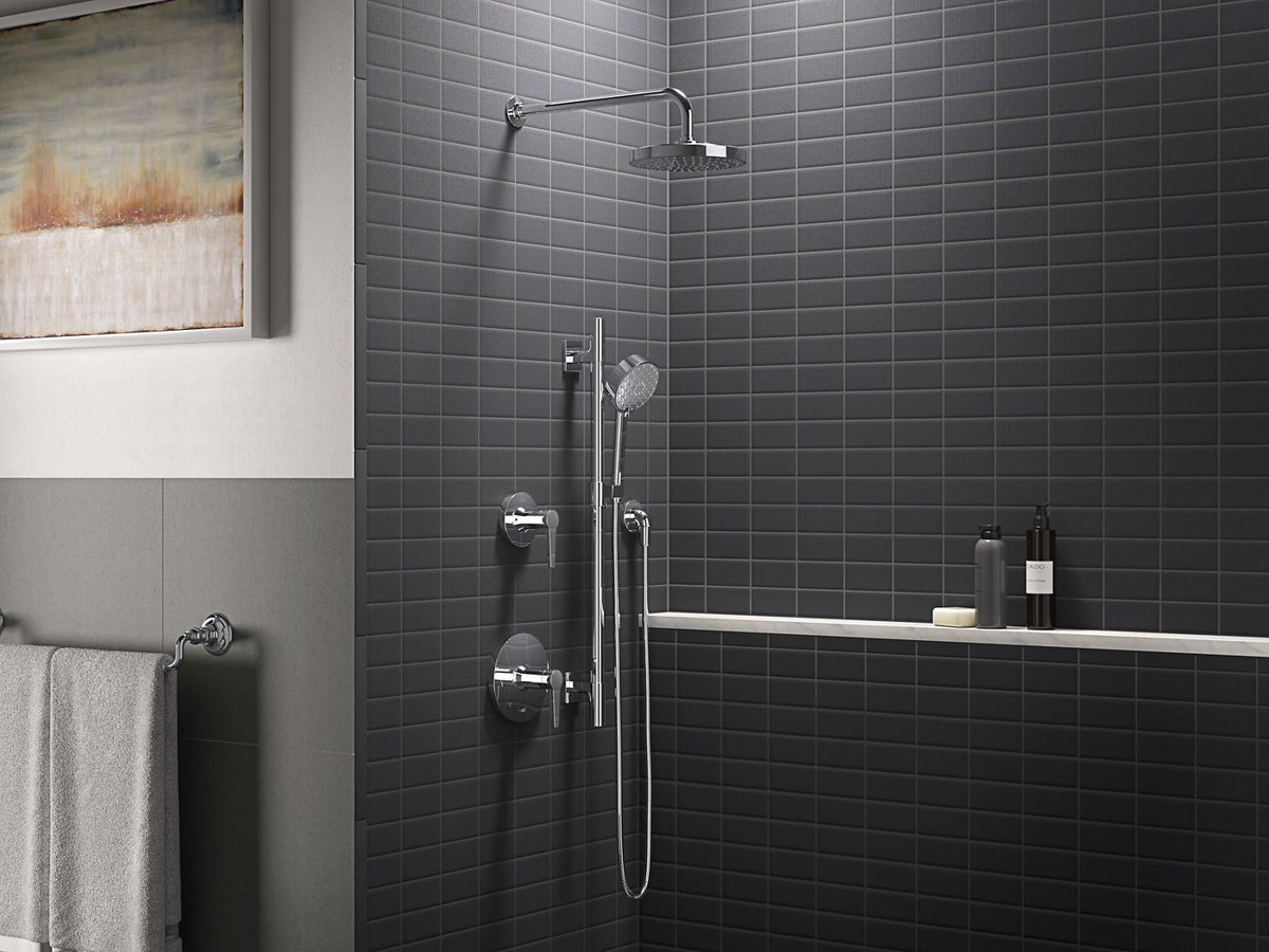Kohler 10124-CP Wall-mount rainhead arm and flange