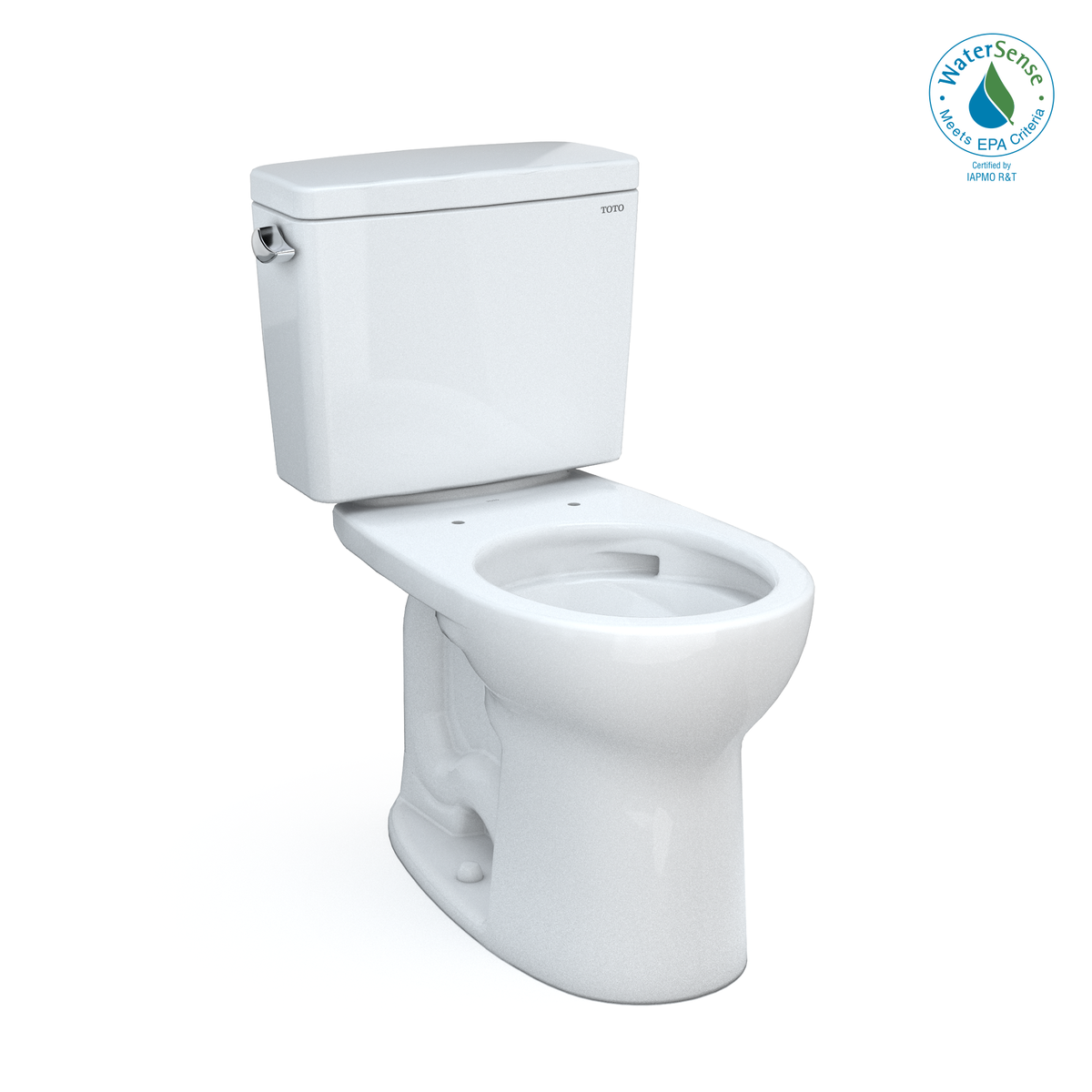 TOTO Drake Two-Piece Round 1.28 GPF Universal Height TORNADO FLUSH Toilet with CEFIONTECT, Cotton White - CST775CEFG#01