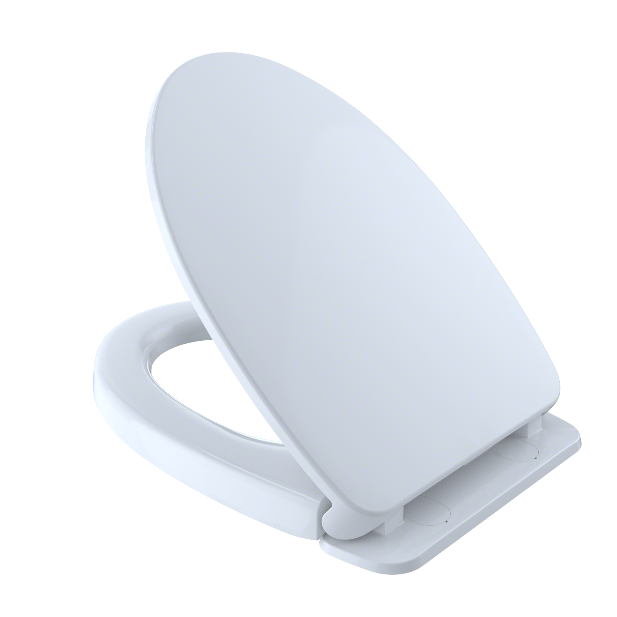 TOTO SoftClose Non Slamming, Slow Close Elongated Toilet Seat and Lid, Cotton White - SS124#01
