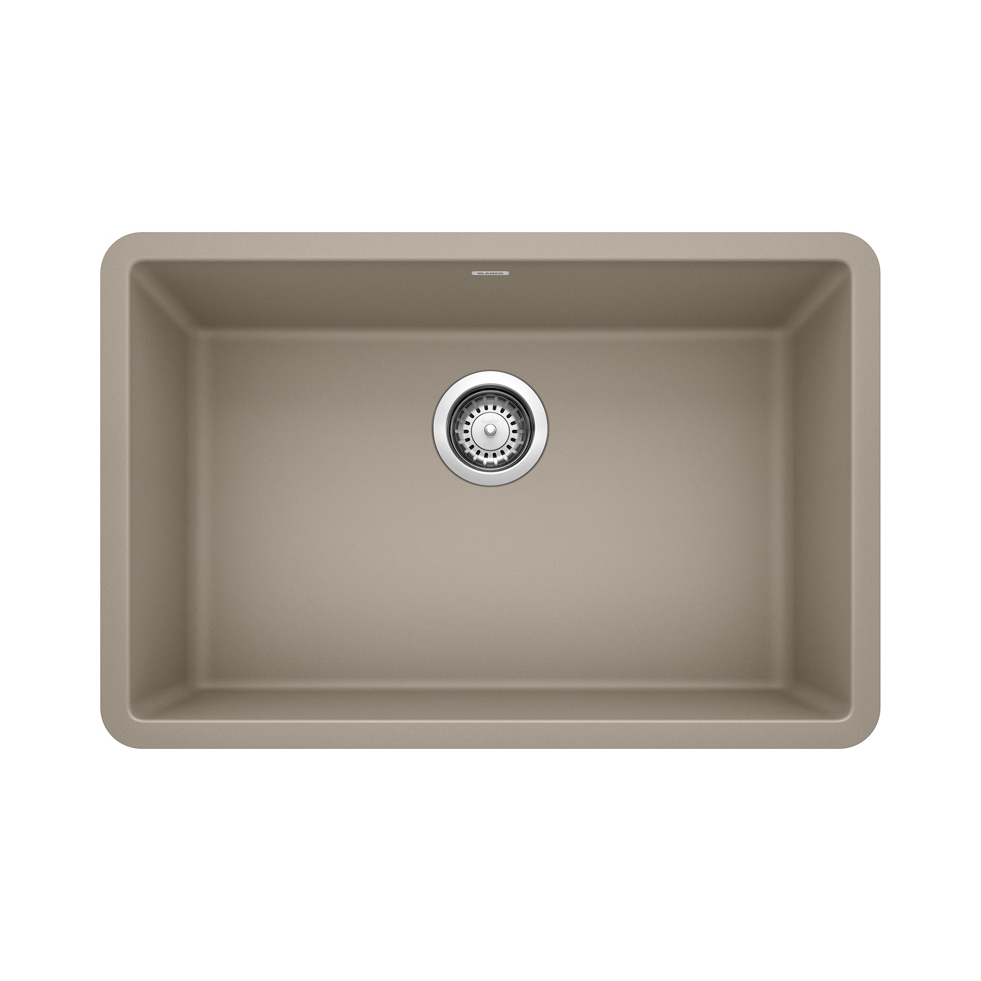Blanco - 401893 - Precis SILGRANIT 27" Single Bowl Undermount Kitchen Sink - Truffle