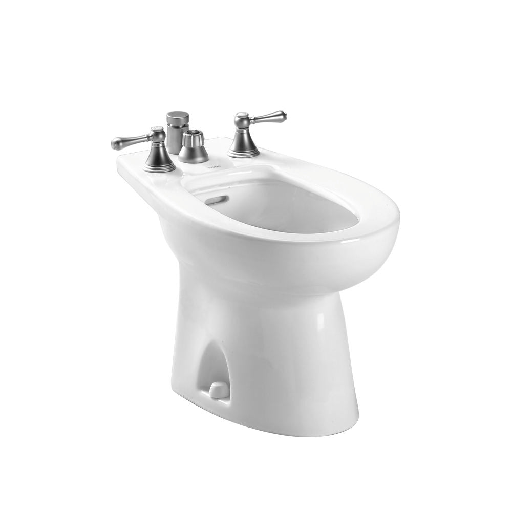 TOTO Piedmont Deck Mount Vertical Spray Flushing Rim Bidet, Cotton White - BT500B#01