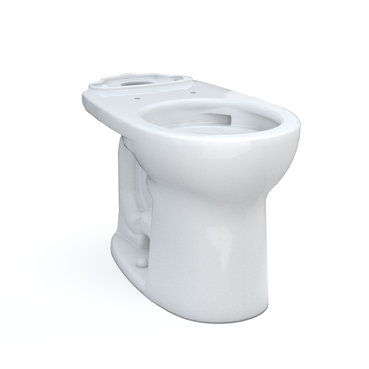 TOTO Drake Round TORNADO FLUSH Toilet Bowl with CEFIONTECT, Cotton White - C775CEFG#01