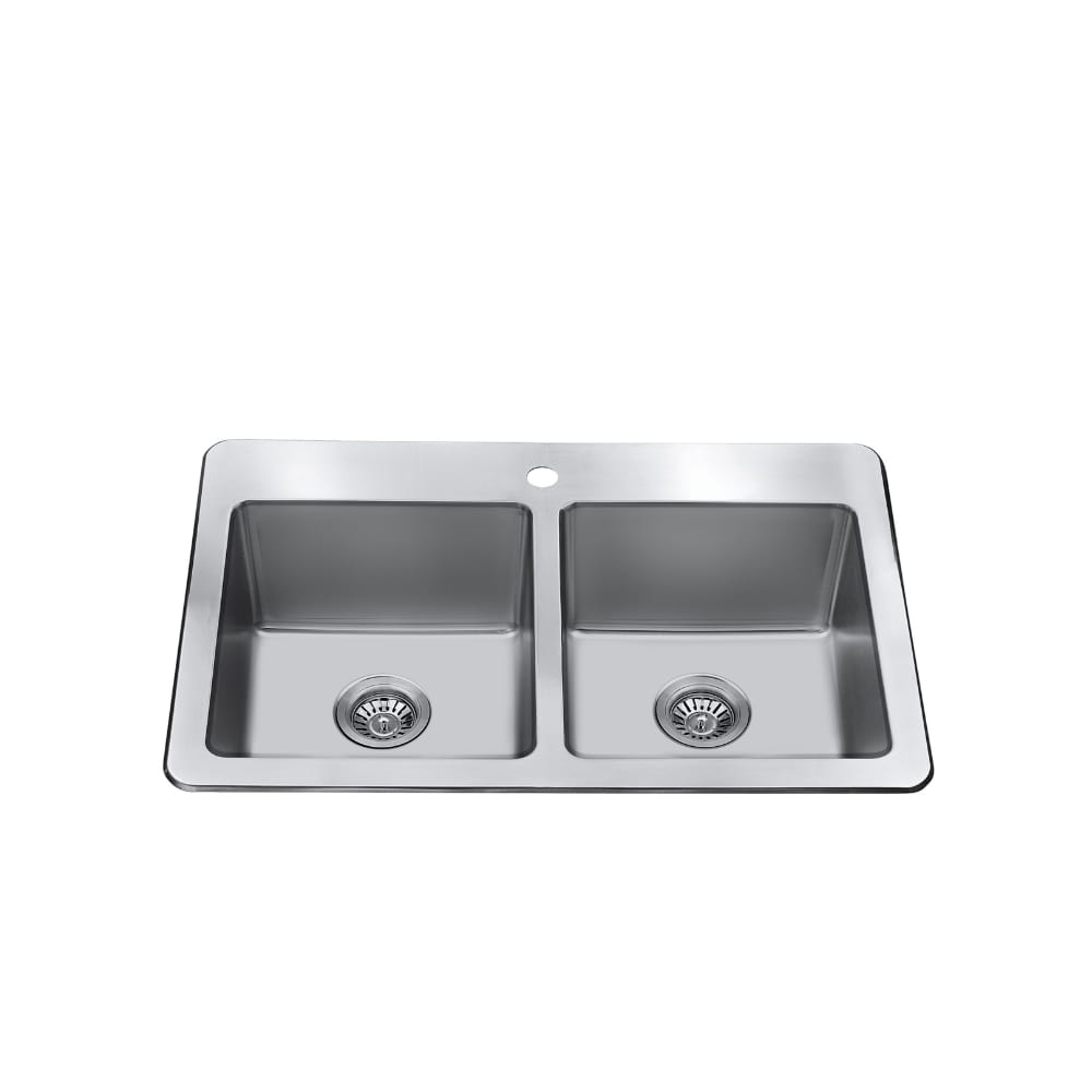 CraftX CXTDR3322-1 33-inch drop-in double-bowl kitchen sink