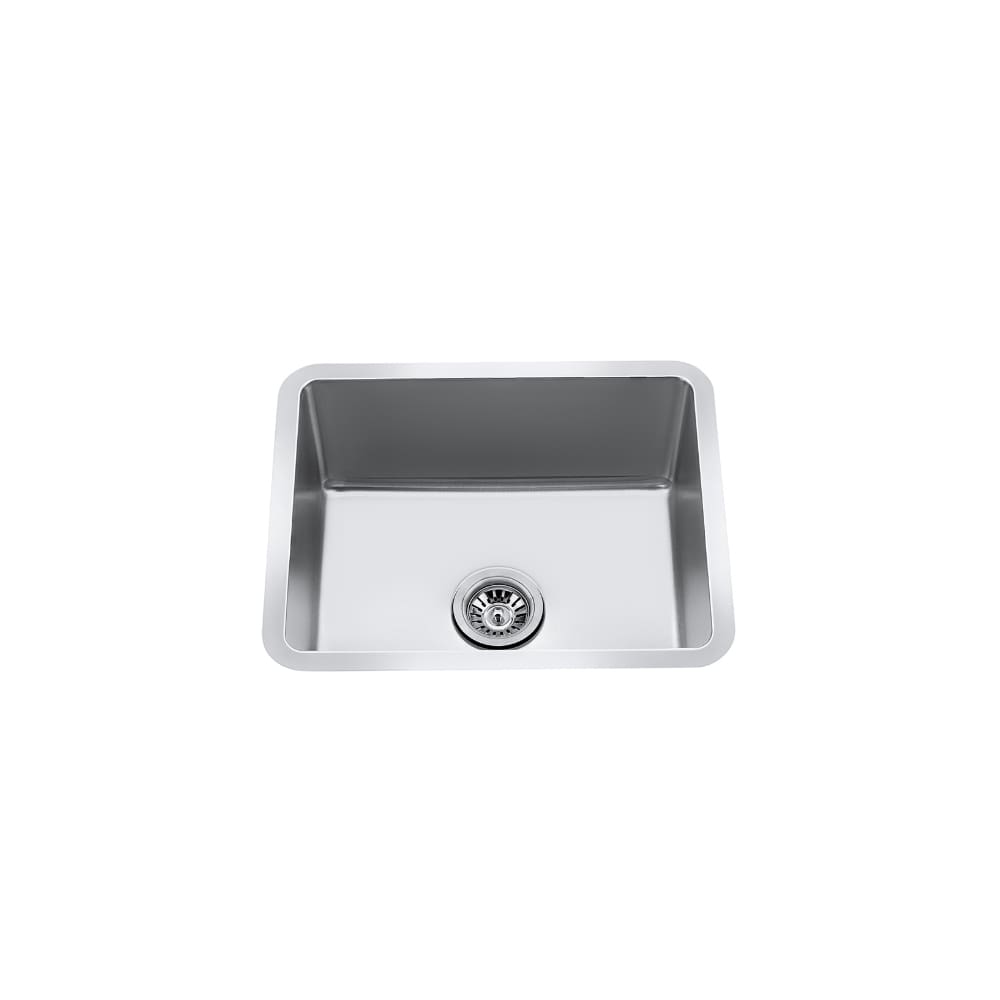 21" Undermount R20 Single-Bowl Stainless Steel Kitchen Sink with Strainer - CraftX CXUSR2117