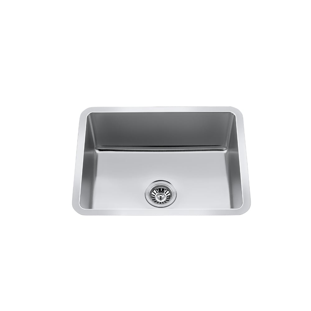 23" Undermount R20 Single-Bowl Stainless Steel Kitchen Sink with Strainer - CraftX CXUSR2318