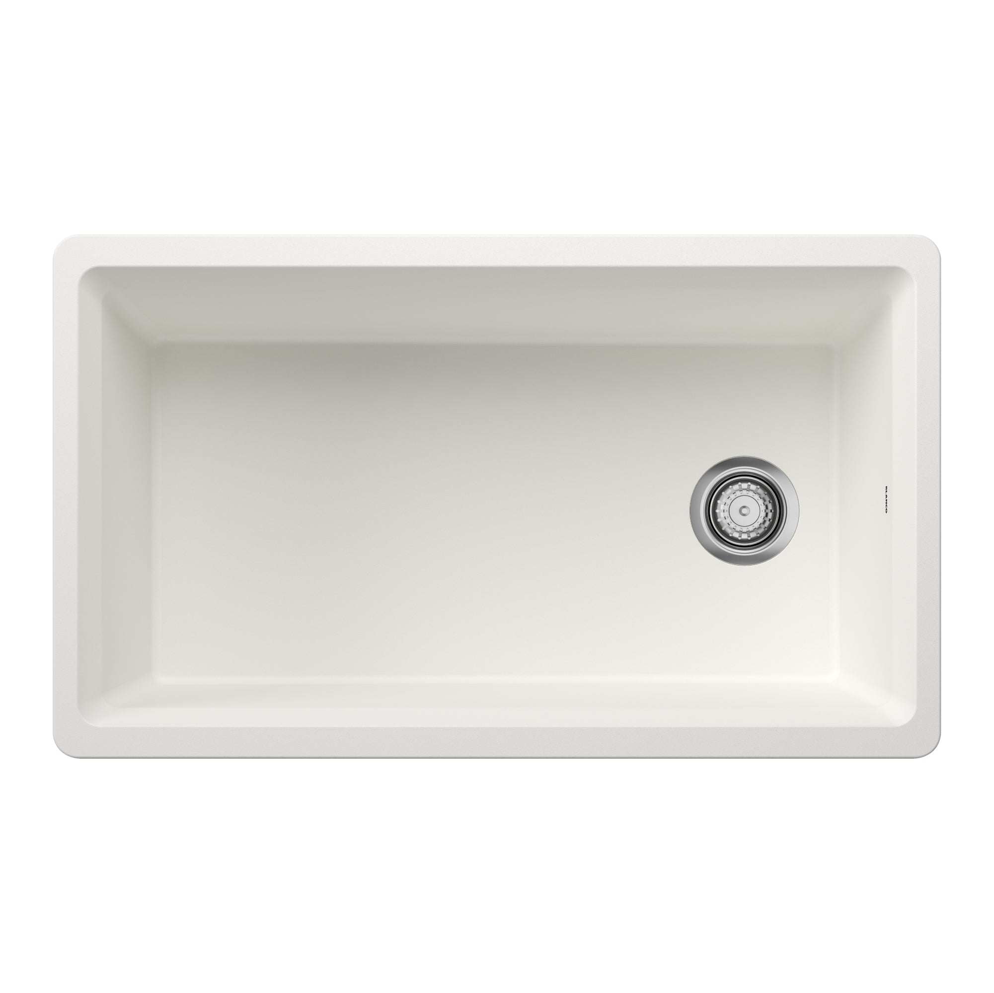 Blanco - 403887 - Inteos SILGRANIT 33" Single Bowl Reversible Undermount Workstation Kitchen Sink - White - Beauty Shot 2