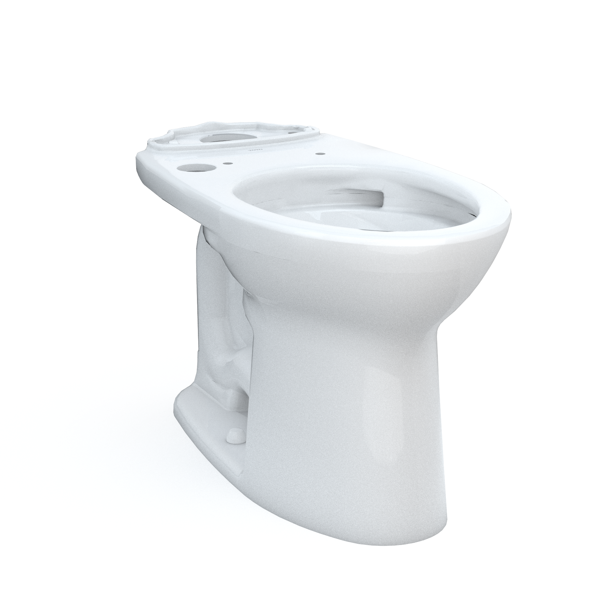 TOTO Drake Elongated Universal Height TORNADO FLUSH Toilet Bowl with CEFIONTECT, WASHLET+ Ready, Cotton White - C776CEFGT40#01