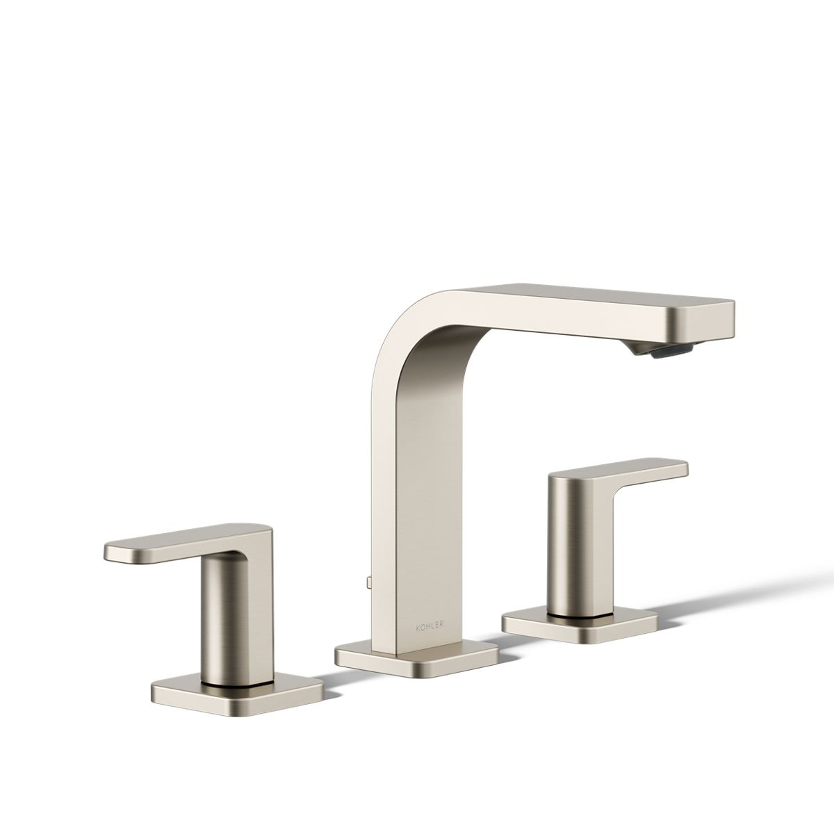 Parallel Widespread bathroom sink faucet, 0.5 gpm
