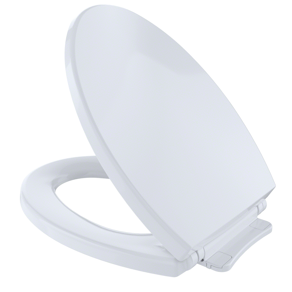 TOTO SoftClose Non Slamming, Slow Close Elongated Toilet Seat and Lid, Cotton White - SS114#01