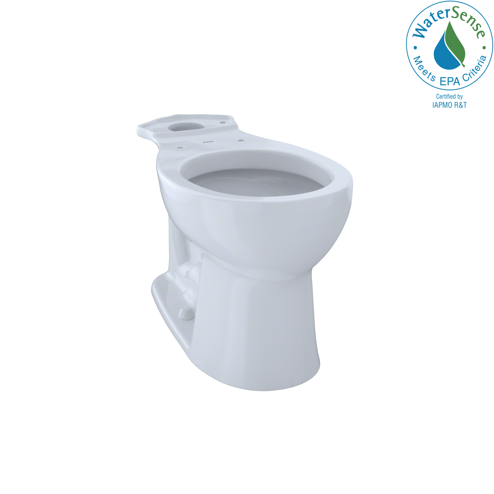 TOTO Entrada Universal Height Round Toilet Bowl, Cotton White - C243EF#01
